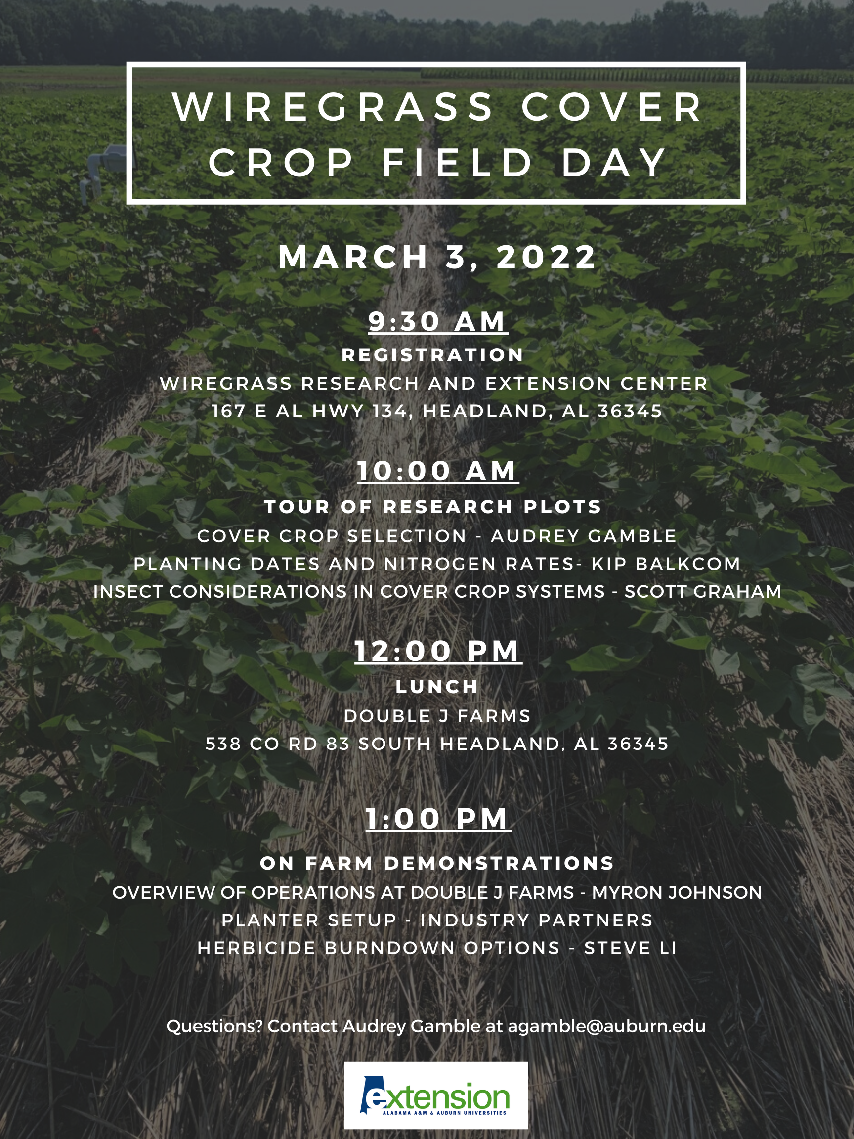 Wiregrass Field Day Flyer